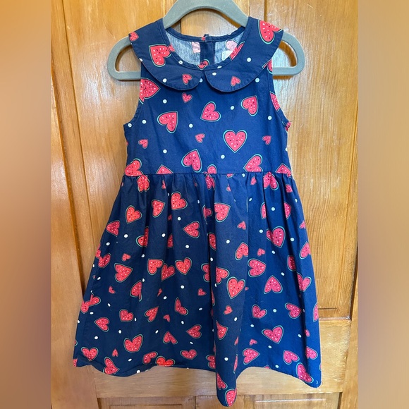 MuMu CoCo Watermelon Dress With Matching Sun Hat - Picture 2 of 12